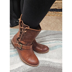 Sofft BELMONT leather boots round toe Mid-calf women's size 6.5 zip.